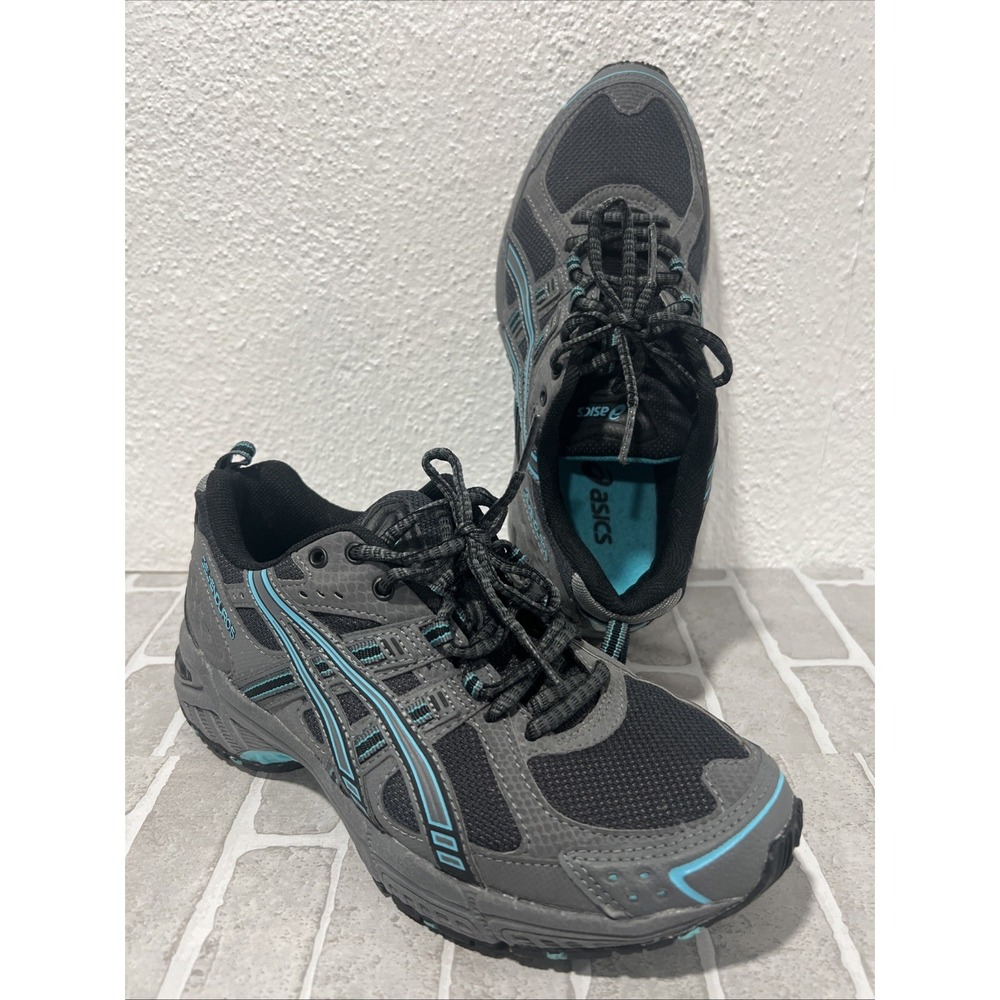 Asics Gel Enduro 5 Women Running Trainers Gray Blue T9C9N Size 7